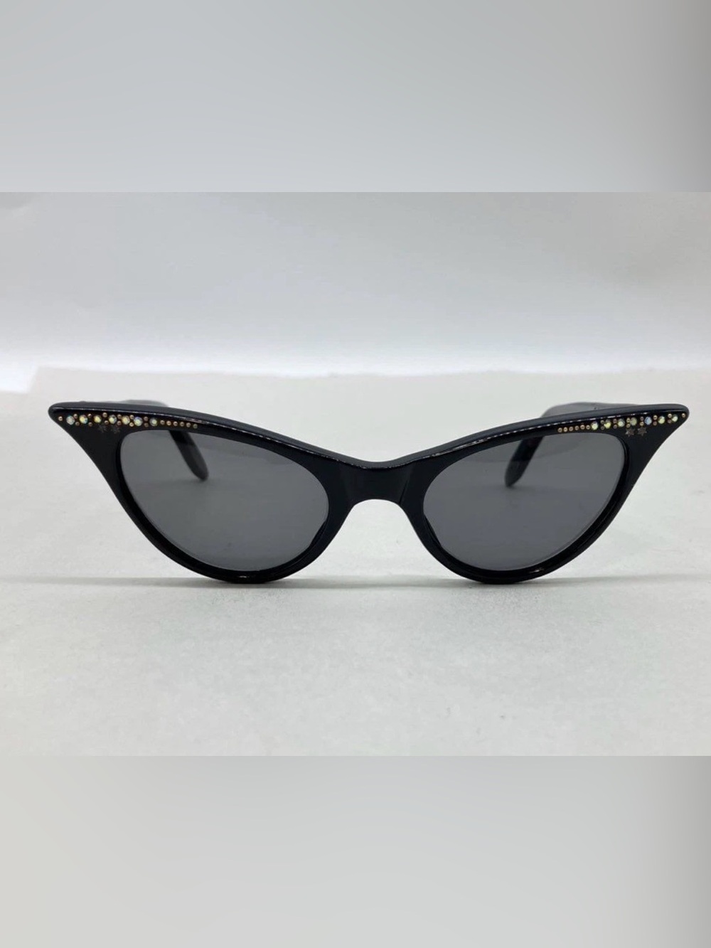 Vintage 50s Thame France Polaire Cat-Eye Sunglasses Rhinestone Rockabilly